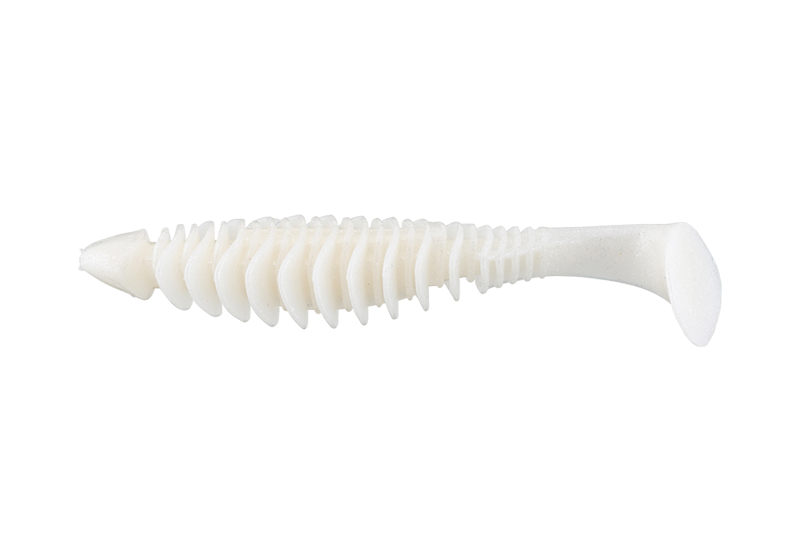 Jackall Deadslowler leurre souple shad super white