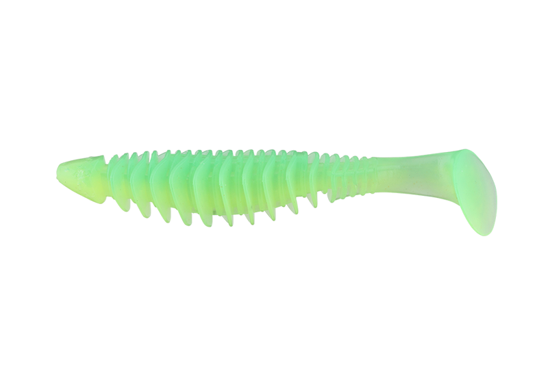 Jackall Deadslowler leurre souple shad chartreuse