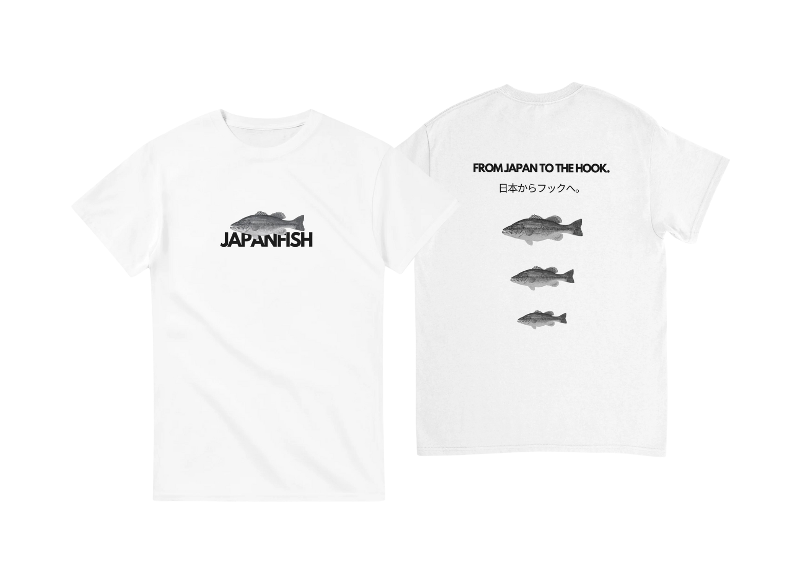 T-shirt Model 1 Blanc Japanfish