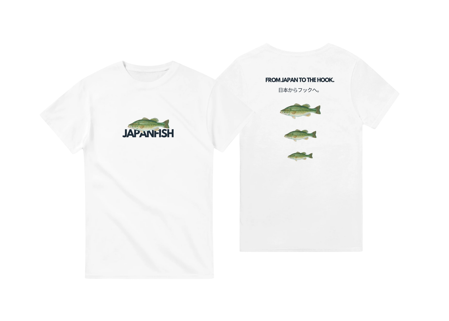 T-shirt Model 1 Color Blanc Japanfish