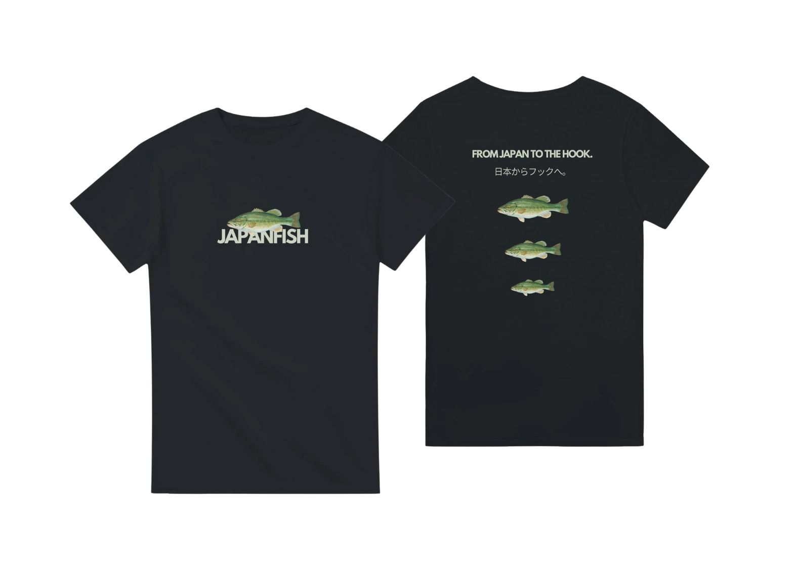 T-shirt Model 1 Color Noir Japanfish