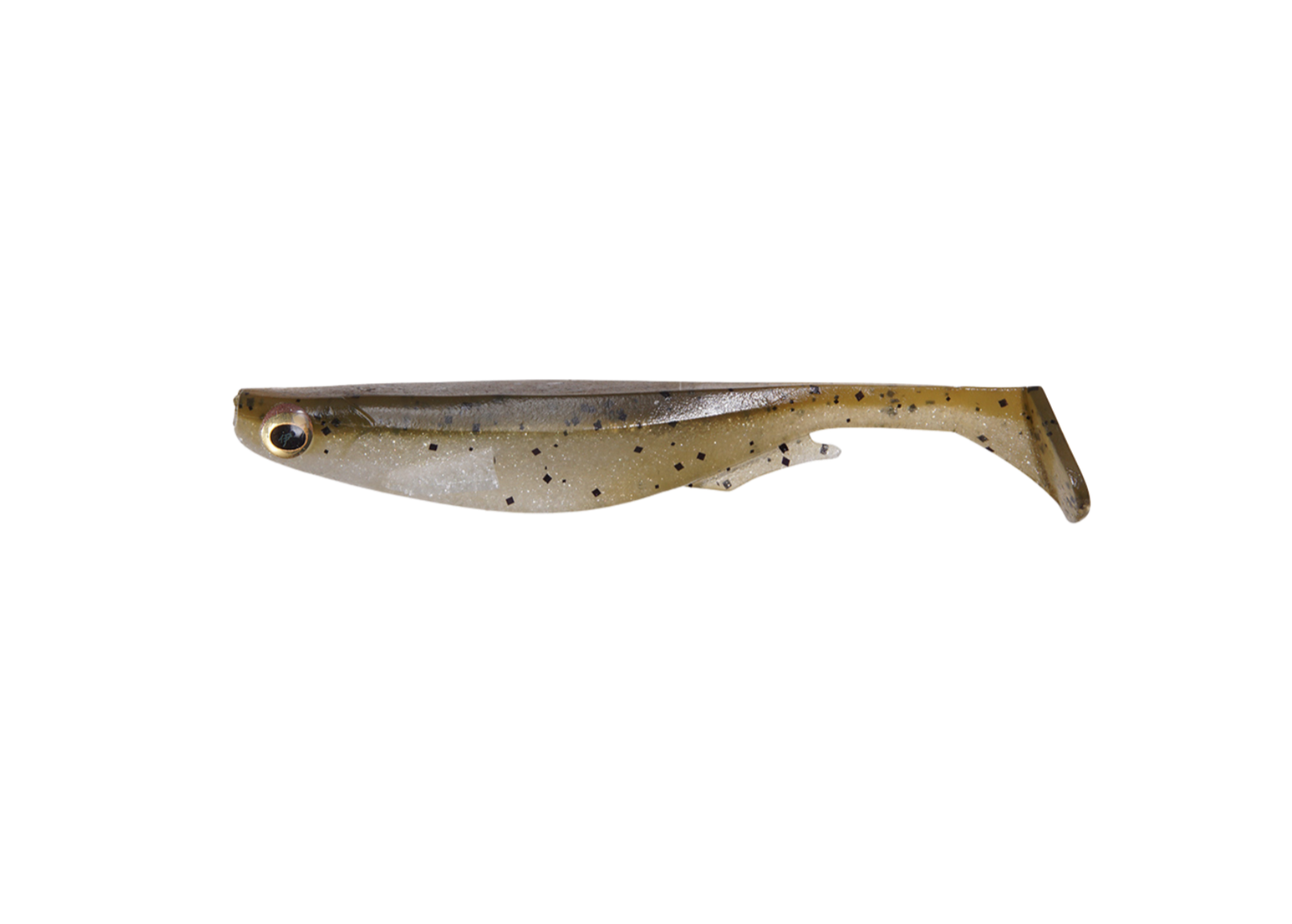 Megabass Spark Shad 3.6inch Green Pumpkin Shad - JapanFish
