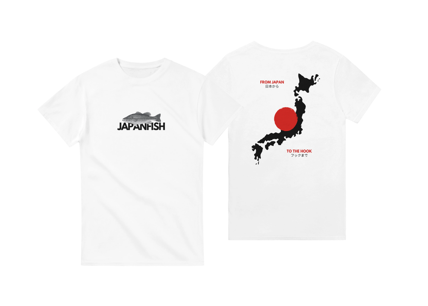T-shirt Model Japan White Japanfish