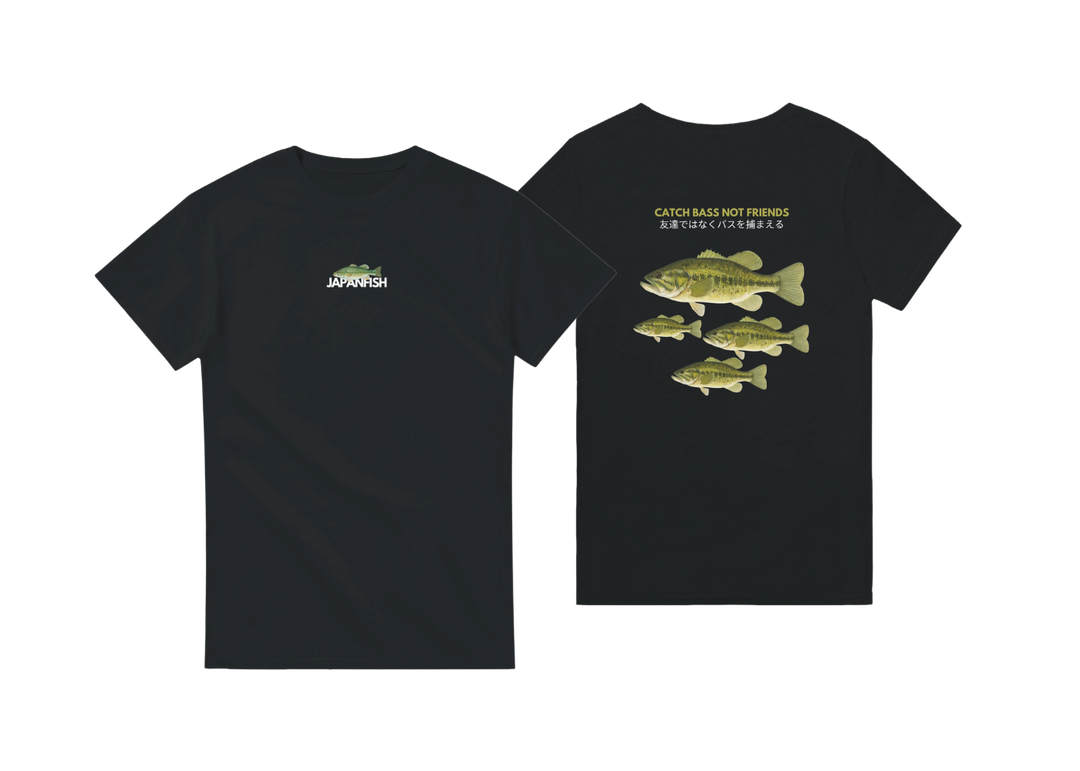 T-shirt Model Catch Bass Not Friends Japanfish