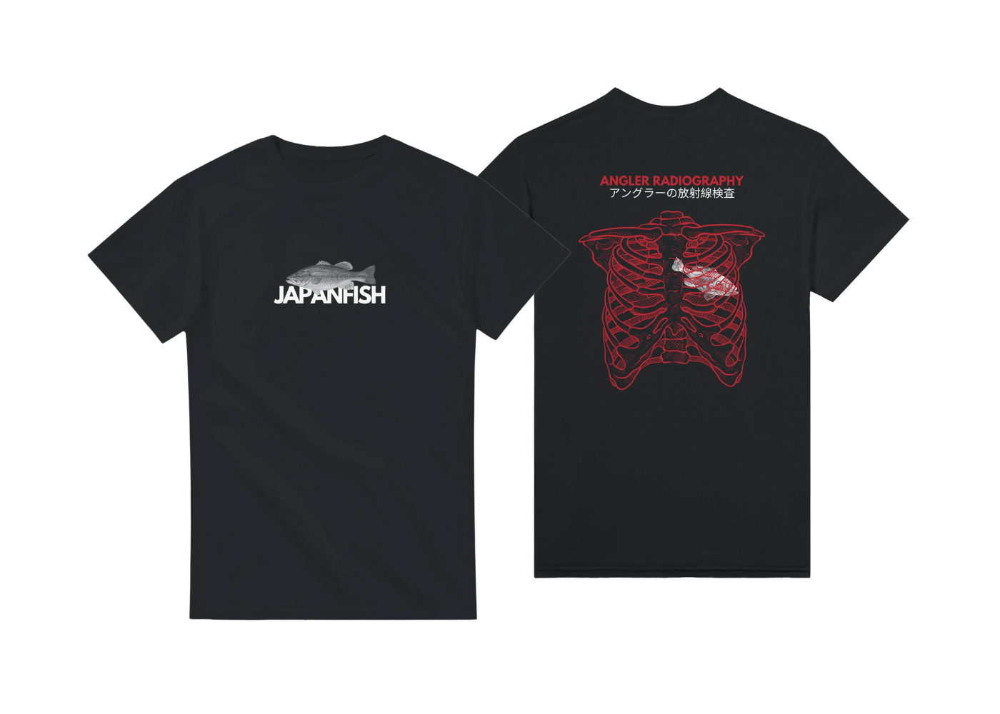 T-shirt Model Angler Radiography Japanfish