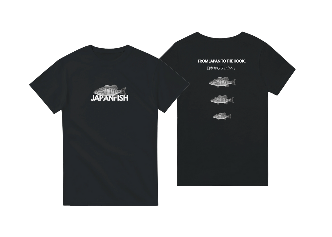 T-shirt Black Model Smallmouth Dark LTD Japanfish