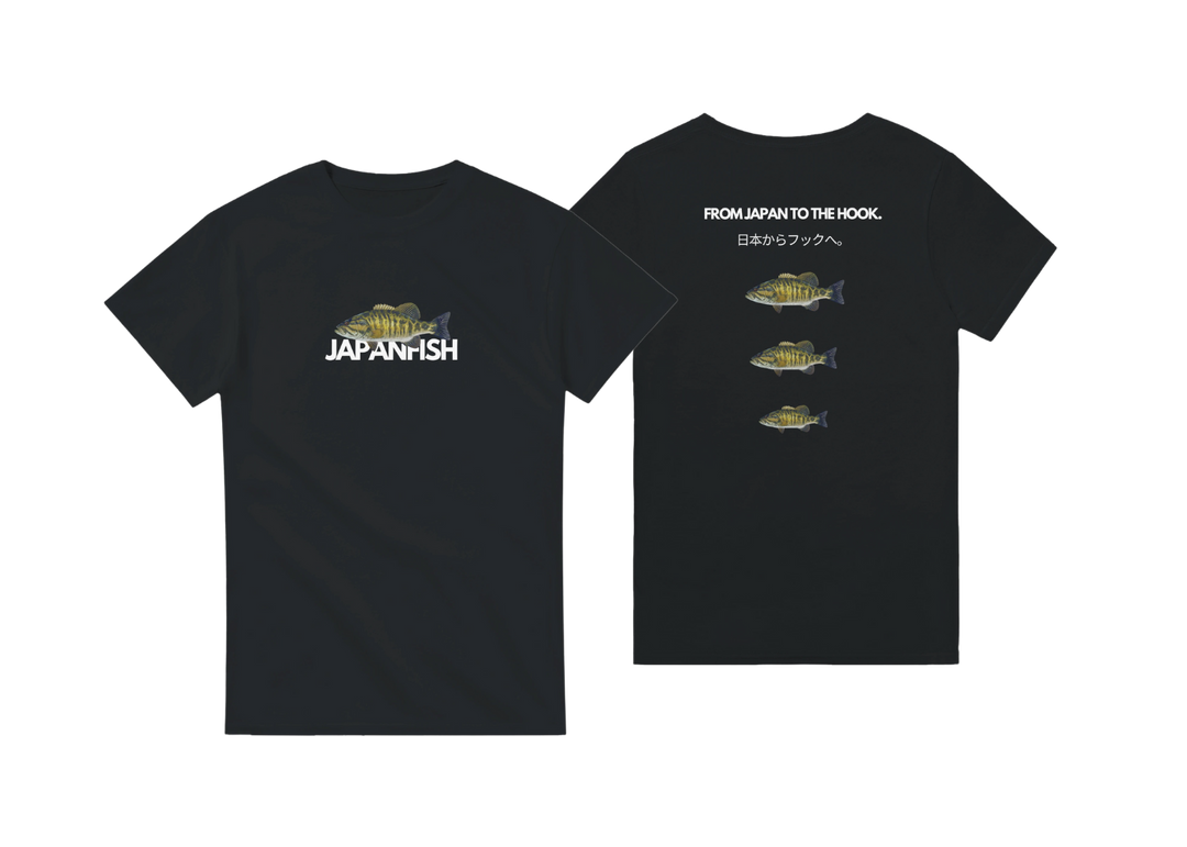 T-shirt Black Model Smallmouth LTD Japanfish