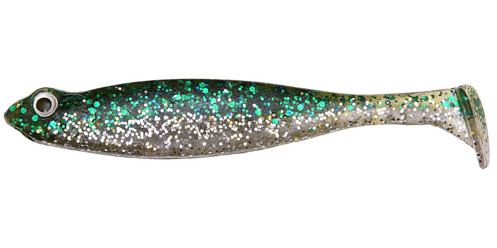 Leurre souple shad Megabass Hazedong Shad SW Green Silver