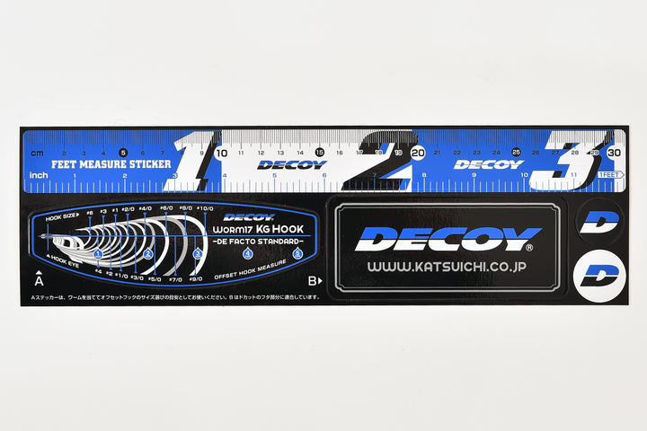 Decoy DA-7 Measure Sticker 30 Blue - JapanFish