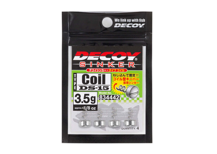 Decoy DS-15 Sinker Type Coil Plomb a visser sur leurres souples carnassier