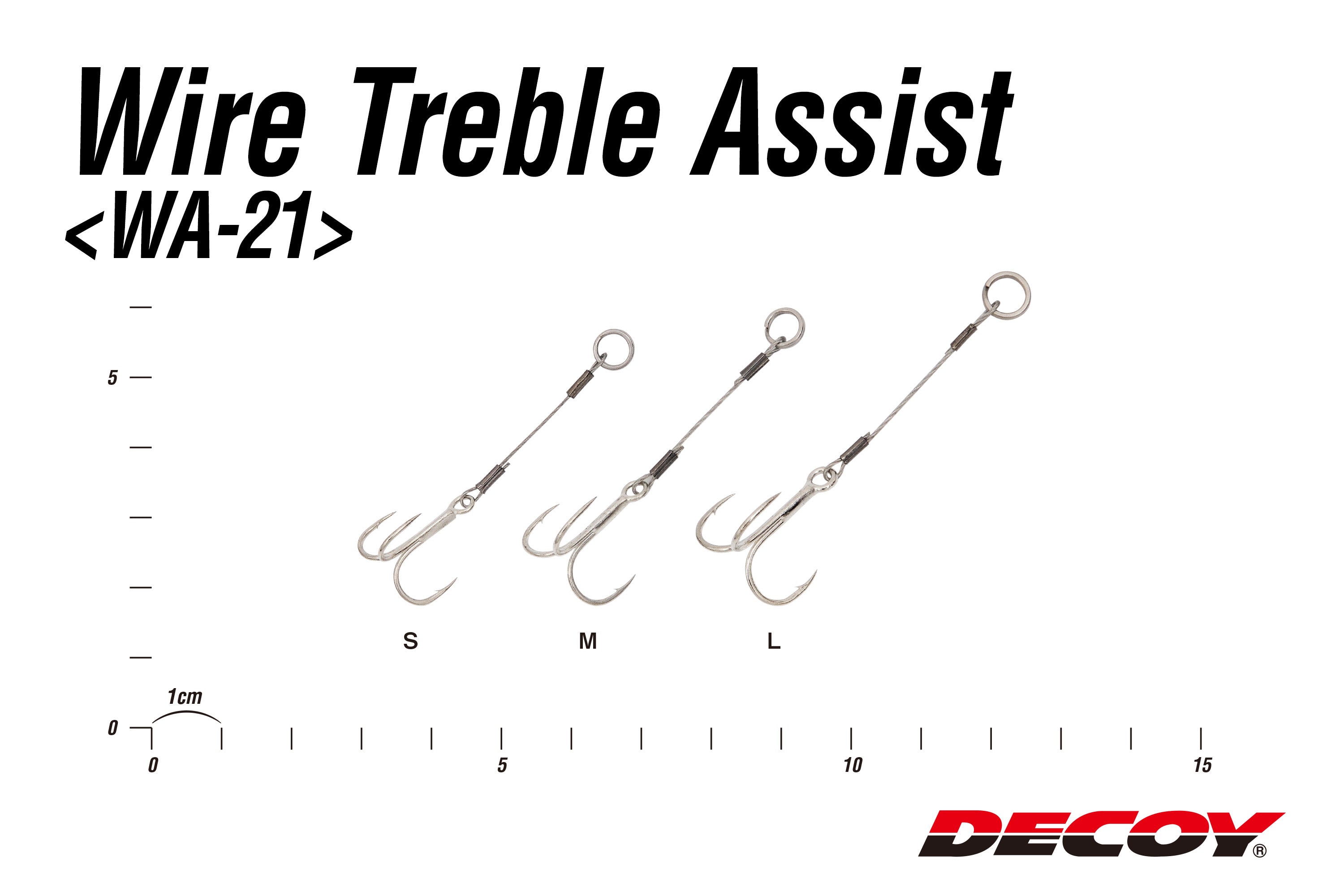 Decoy WA-21 Wire Treble Assit - JapanFish