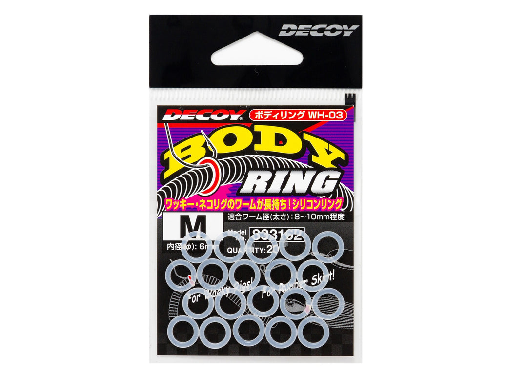 Decoy WH-03 Body Ring élastique pour wacky rig black bass spinnerbait