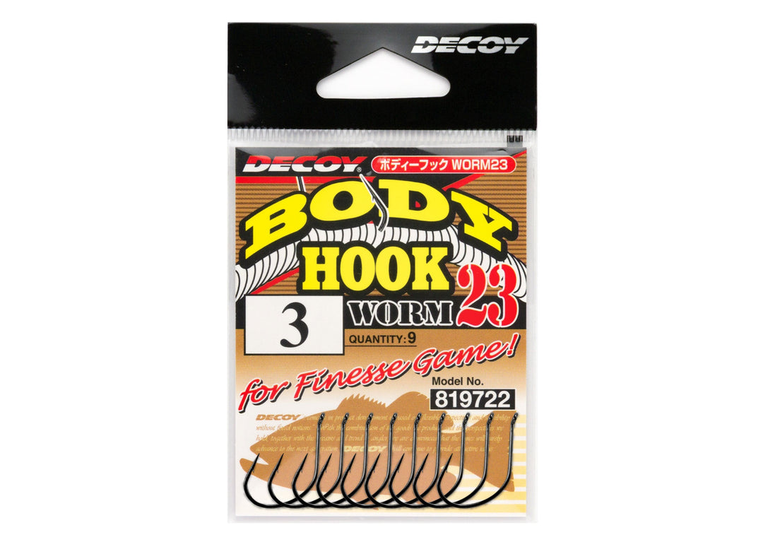 Hameçon simple decoy worm23 Body hook wacky