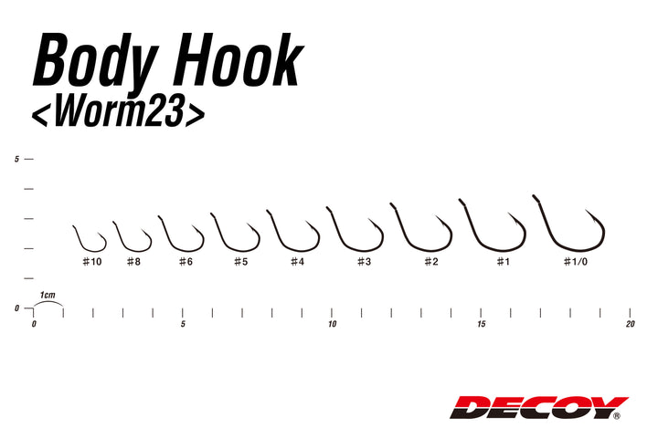 Decoy Worm23 Body Hook - JapanFish