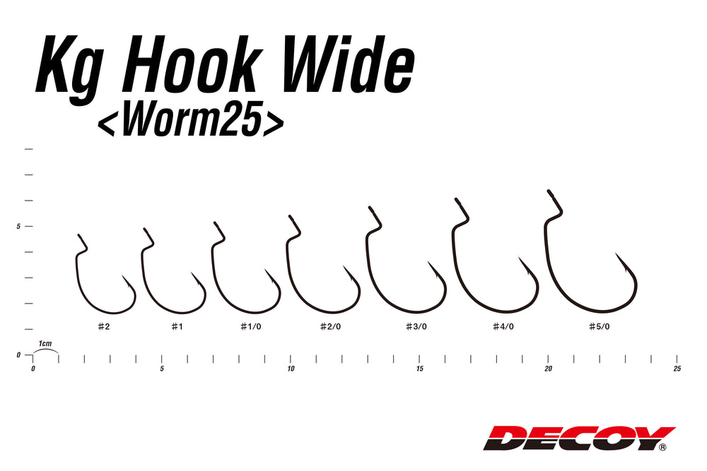 Decoy Worm25 Kg Hook Wide - JapanFish